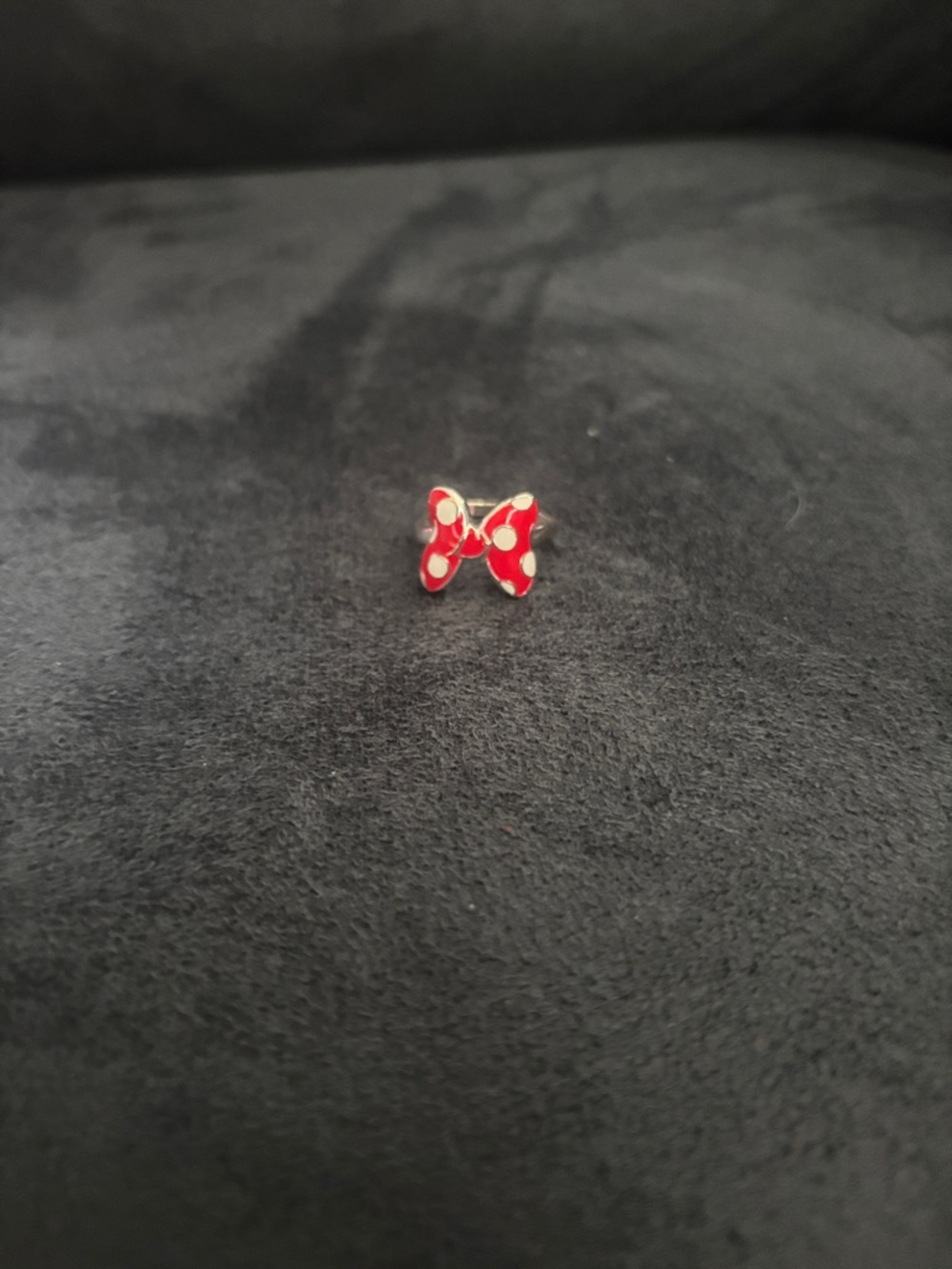 Disney Red and White Bow Ring